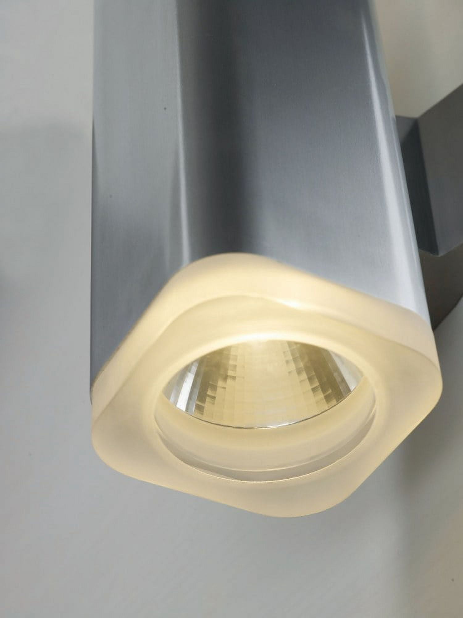 Maxim 86109AL 6.5 x 4 in. Lightray LED 2-Light Wall Sconce, Brushed Aluminum