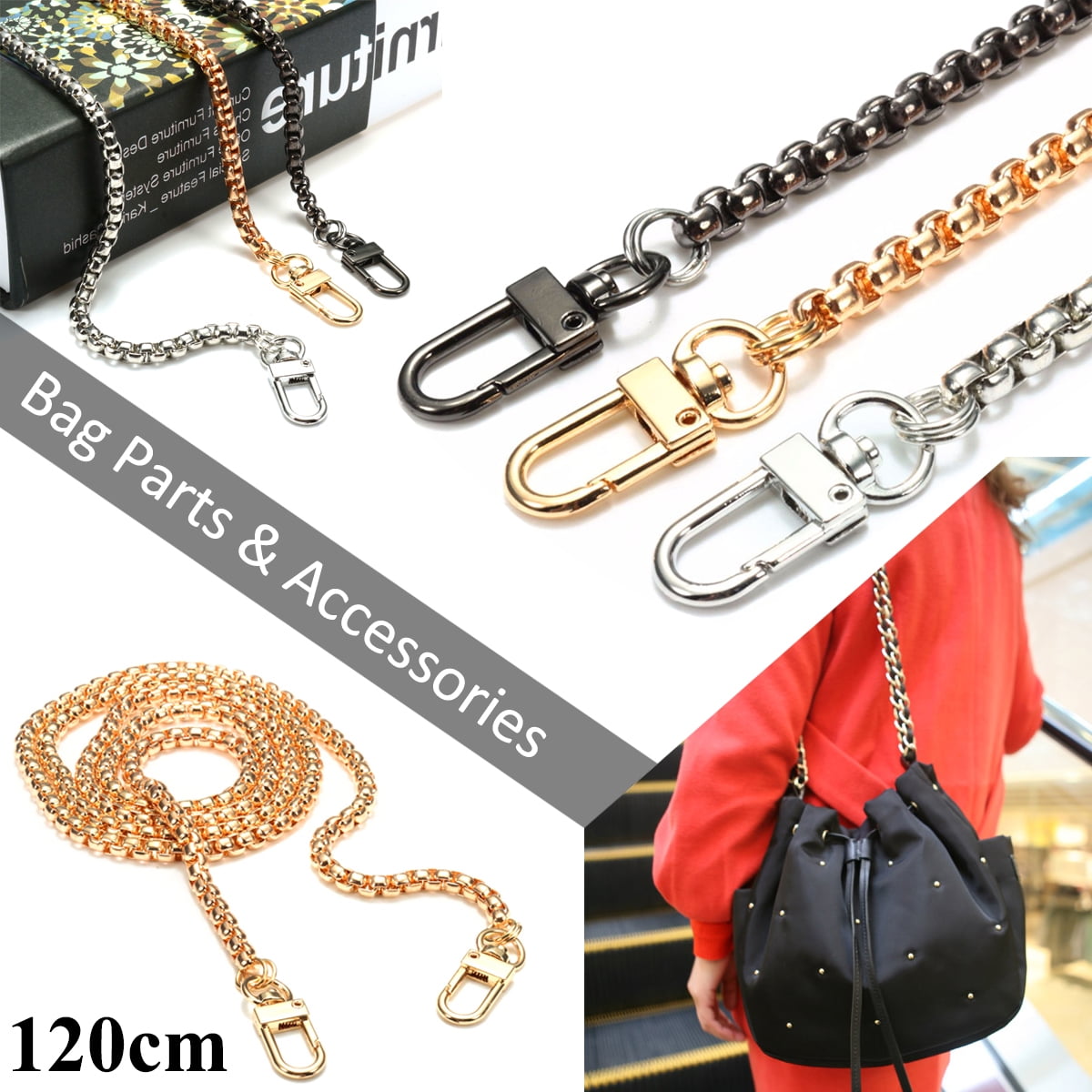 metal chain bag strap