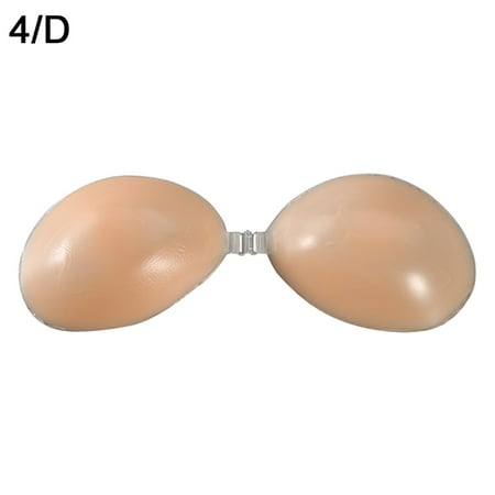 

fanshao Women Invisible Bra Silicone Self-adhesive Stick On Push Up Strapless Soft Pad