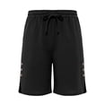 thumbnail image 7 of Amzcrzy Men's Shorts with Pockets Drawstring Waist Above Knee Summer Shorts for Men Casual Loose Solid Color Outdoor Plus Size Shorts Comfy Side Slit Button Linen Shorts Black 2XL, 7 of 7