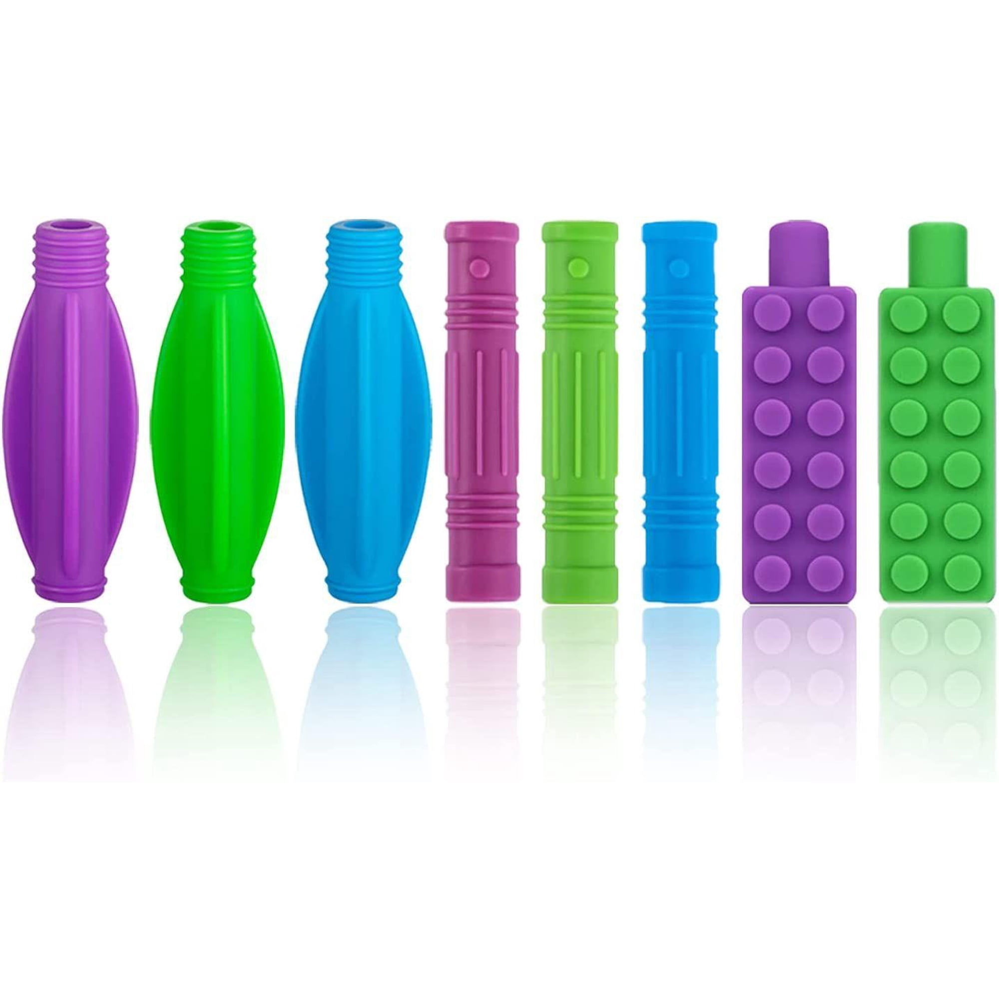 KEFU Chew Tips for Pencils, Pack of 8, Sensory Accessories for Children with Autism and ADHD KEFU Chew Tips for Pencils, Pack of 8, Sensory Accessories for Children with Autism and ADHD