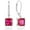 07-ruby-July, variant on VESITIM Square Dangle Drop Earrings Sterling Silver Solitaire Leverback Earring 7MM Princess Cut May Emerald Birthstone Jewelry for Women