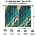 thumbnail image 2 of Blackout Kids Curtains,Teal Gold Marble Childrens Insulated Curtains Set Of 2,Bedroom Essentials,Toddler Room Decor 52x84in(132x213cm), 2 of 4