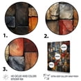 thumbnail image 3 of Designart "Earth Colors Tiles in Colorful Patterns I" Geometric Canvas Wall Art - Modern Colorful Abstract Tile Bedroom Canvas Wall Art, 3 of 6