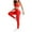 Red, variant on Workout Sets for Women One Shoulder Tracksuits Matching High Wiasted Leggings 2 Piece Yoga Gym Outfits