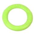 thumbnail image 2 of de masticación para perros de entrenamiento de mascotas portátil, resistente a las mordeduras, limpieza de , juguete flotante - 17cm 17cm Verde Colco masticar anillo mordedor, 2 of 6
