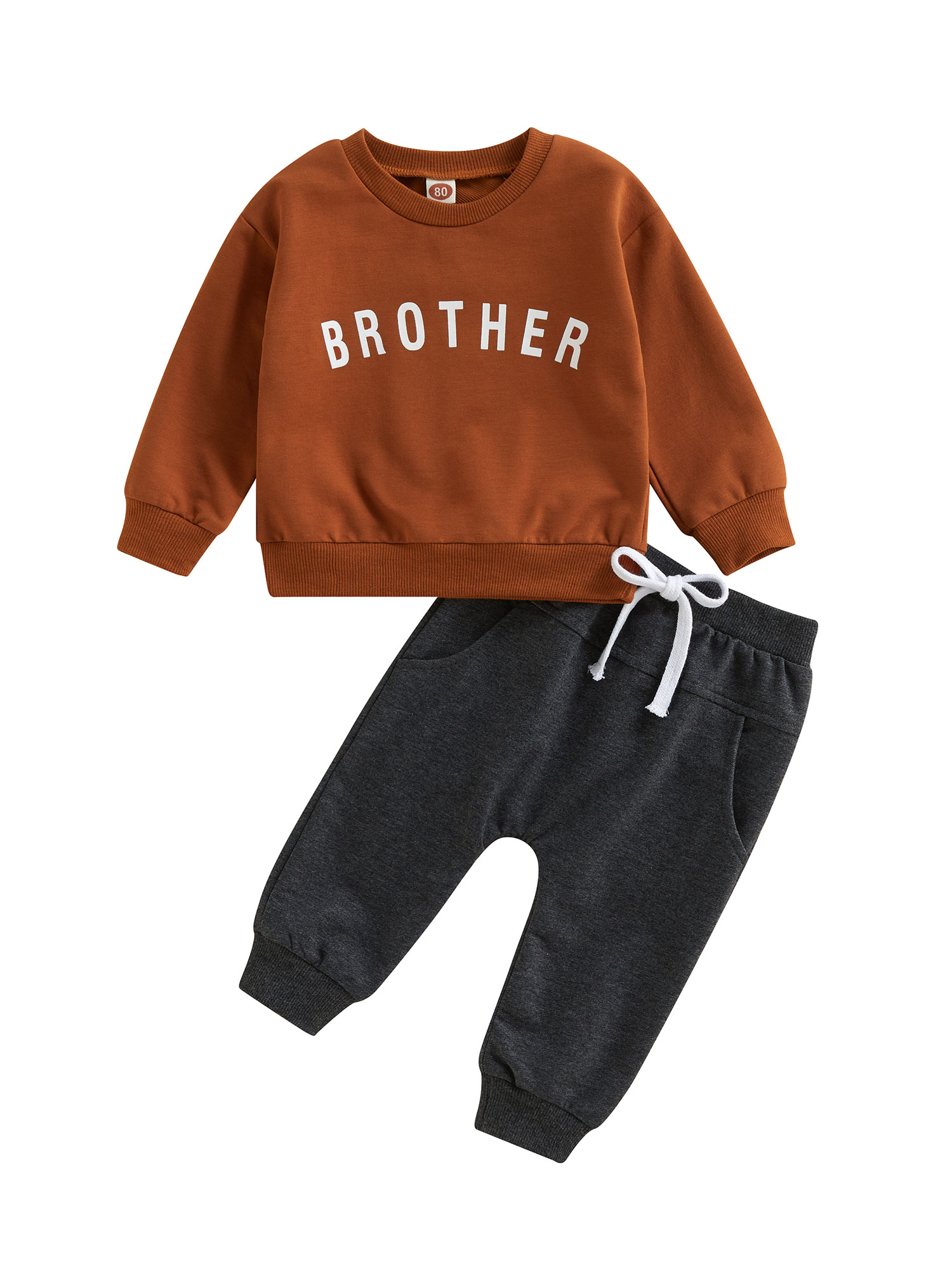 Toddler Baby Boy Fall Winter Clothes Set Letter Printed Long Sleeve ...