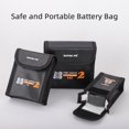 thumbnail image 2 of Fawoonu Sunnylife Fireproof Battery Storage Pouch for Avata 2 Drones - High-Temp, Radiation & Explosion Resistant, 3 Sizes for 1/2/3 Batteries, Lightweight & Portable Safety Bag, 2 of 7