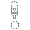thumbnail image 1 of Mazda Miata MX-5 Satin Chrome Valet Key Chain (Silver), 1 of 2