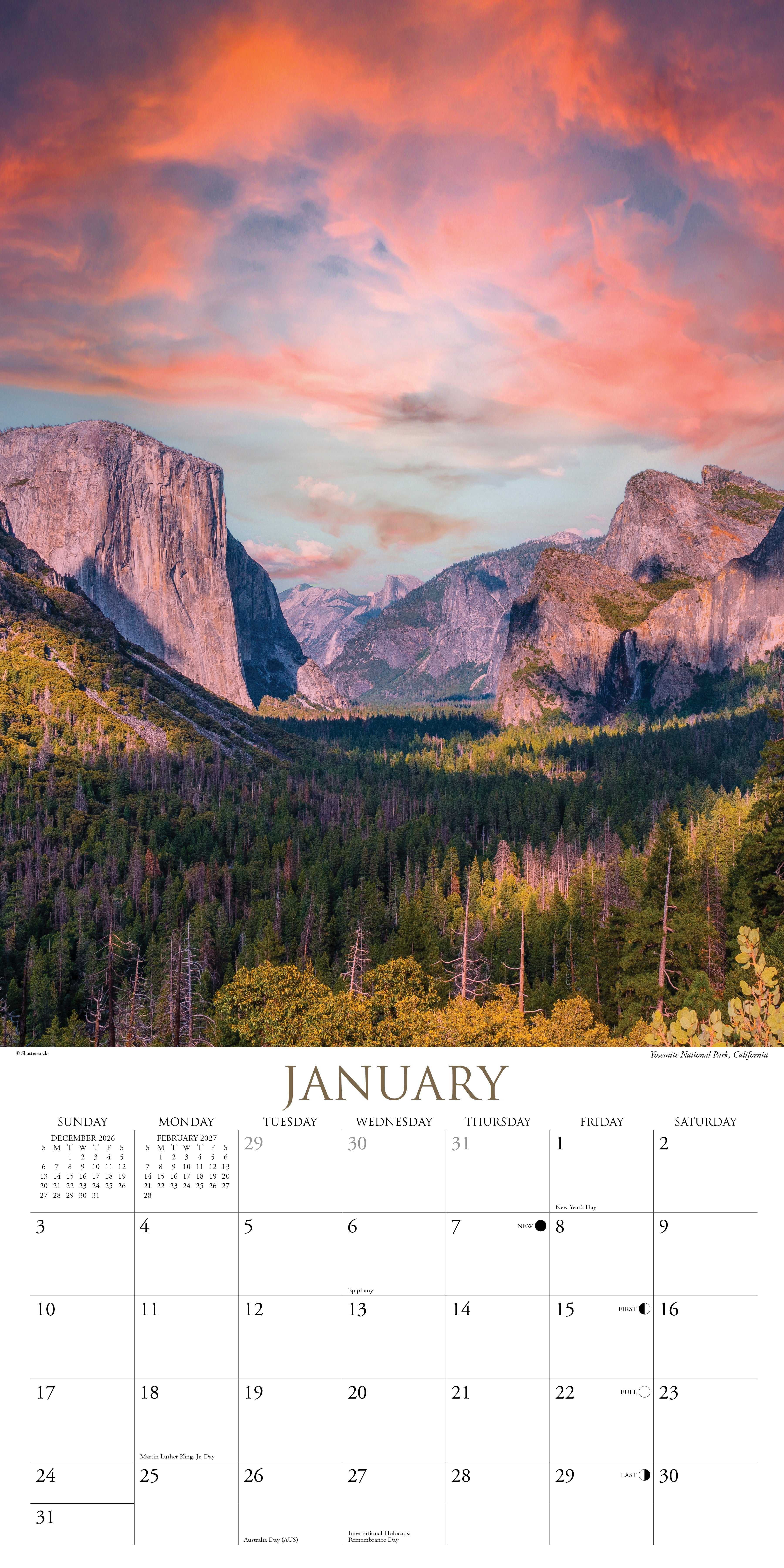 Willow Creek Press, Scenic America 2027 Wall Calendar
