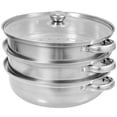 thumbnail image 4 of 1 Set Stainless Steel Steaming Pot 3-Tier Kitchen Cooking Steaming Pot Cookware, 4 of 6