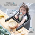 thumbnail image 4 of Silla alta para bebé Tinybow, asiento de viaje portátil con gancho, 4 of 8
