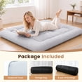thumbnail image 2 of CONCETTA Memory Foam Futon Mattress, Twin Size, Foldable Tatami Floor Mattress with Storage Bag, Black, 2 of 9