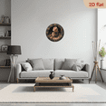 thumbnail image 6 of 2D Flat 1pc 10Inch Wooden Marmot Hazelnut Wall Clock - Silent Non-Ticking Battery-Powered Round Clock with Cute Marmot Hands, Large BlackGolden Numbers, Artificial Wood Frame Room,, Living Room, 6 of 7