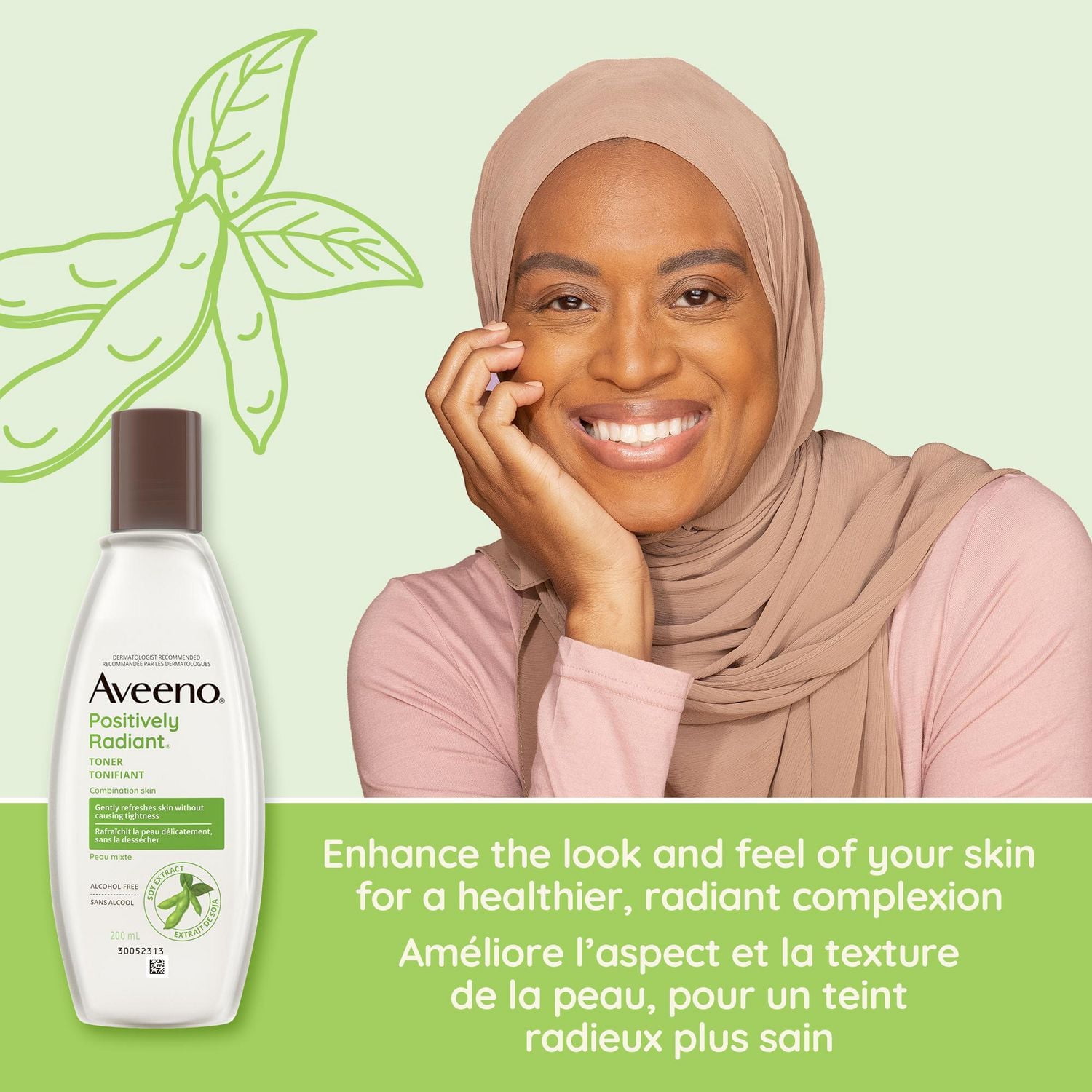 Aveeno Positively Radiant Toner, Toned Skin, Soy, Smooth Skin, Skin Care Routine, Non Comedogenic