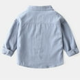 thumbnail image 3 of TYGHBN Boys Blouse Summer Button Up Dress Shirts Casual Lightweight Tees Tops Cargo Shirt Shirt for Kids Boys Boy Thermal Shirt Long Sleeve Boys Thermal Sports Youth T Shirt Set Active Dry Pack T, 3 of 3