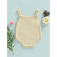 thumbnail image 2 of Bagilaanoe Newborn Baby Boys Girls Knit Romper Sleeveless Spaghettic Strap One Piece Knitted Jumpsuits 3M 6M 12M 18M Bodysuits, 2 of 8