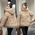 thumbnail image 4 of Down cotton jacket short loose cotton jacket bread jacket thick cotton jacket women's jacket, 4 of 6