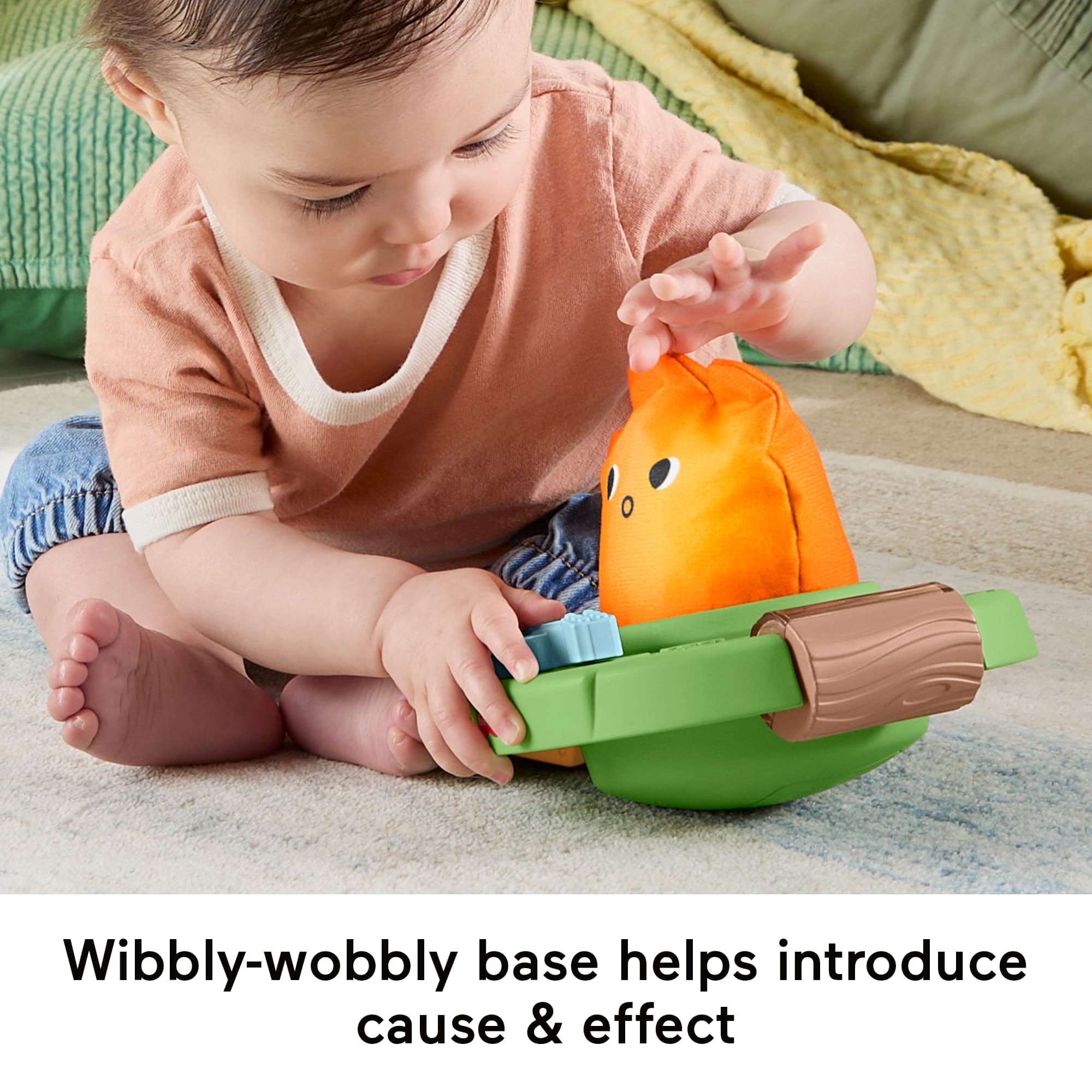 Fisher-Price Friendship Forest Light-Up Campfire, Baby Sensory Activity Toy for Developmental Play