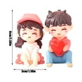 thumbnail image 1 of Ramiter Couple Micro Landscape Desktop Moss Succulent Ornament Cute Ornament Small Ornament, 1 of 5