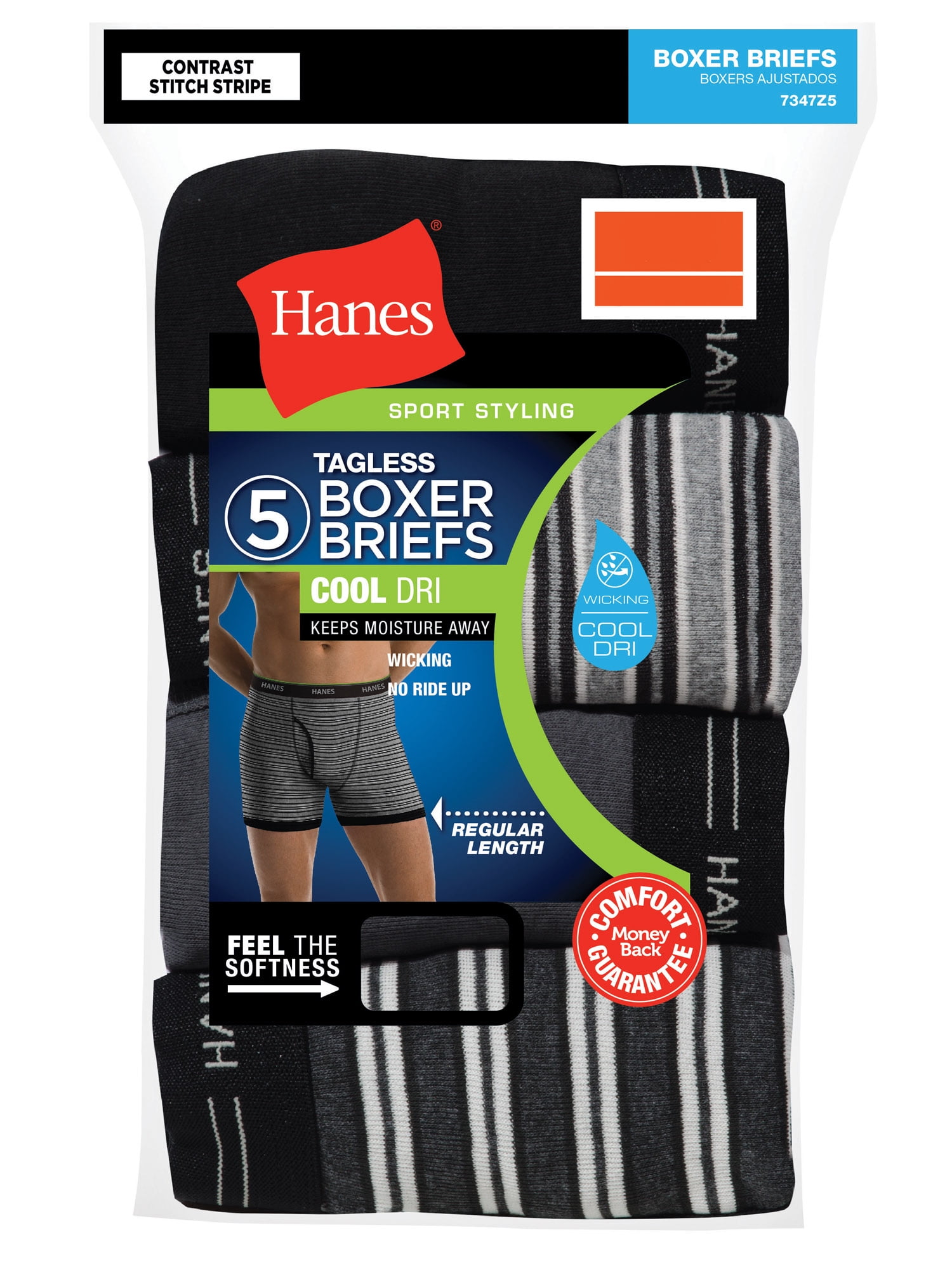 Hanes bried men tagless comfort flex waistband 
