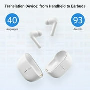 Timekettle M3 Language Two-Way Translator Earbud Headphones Device with App for 40 Languages, 93 Accents Online and Offline Translator for Exploring Expats, Compatible with iOS and Android