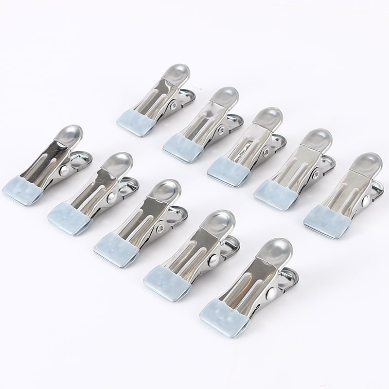 20 Packs COBEST Metal Clips Clothes Pins Stainless Steel Wire Clips for Photos Towels Socks Pants Small Clothespins Clotheline Utility Pins 