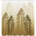thumbnail image 2 of Movie Theater Shower Curtain, Scratched Film Strips Vintage Movie Frame Pattern Grunge Illustration, Cloth Fabric Bathroom Decor Set with Hooks,  Beige Brown White, 2 of 4