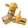 thumbnail image 4 of Dual Tap Connector,G1/2 Brass Garden Irrigation Way Tap Adapter Way Tap Connector Adapter World-Class Design, 4 of 8