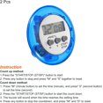 thumbnail image 3 of Temporizador digital redondo de 2 piezas (azul), reloj pequeño de cuenta atrás/arriba con magnético, pantalla LCD grande, sonidos fuertes, minuto, segundo temporizador de cocina para juegos, cocina JM, 3 of 5