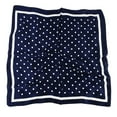thumbnail image 4 of ZJXFGS Large Silk Scarf Satin Bandana Floral Bandanas for Women Satin Head Scarf Silk Bandana Solid Color Bandanas Colorful Bandanas Navy One Size, 4 of 4