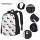 thumbnail image 3 of Balery Dachshund On A Skateboard Mochila Escolar 3 en 1 para Niños - Mochila Resistente con Lonchera Térmica y Estuche - Mochila Escolar para Niños y Niñas, 3 of 7