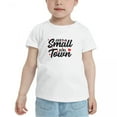 thumbnail image 2 of Just A Small Town Girl Cute Toddler T-Shirts for Boys Girls (White, 3T), 2 of 5