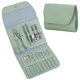 thumbnail image 1 of CHAO Set de manicura de acero inoxidable, set de decoración de uñas profesional 16 en 1, color verde, 1 of 5