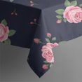 thumbnail image 4 of Pioneer Flower Floral Print Pattern Rectangle Tablecloth 60"x120", Waterproof Polyester Table Cloth, Wipeable Spillproof for Dining Camping Indoor Outdoor, 4 of 6