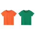 thumbnail image 1 of (2-Pack) Rinsvye Kids Basic T-Shirt Casual Short Sleeve Top Girls Daily Wear Comfortable Play Clothes Childrens Design Tee, 1 of 6