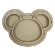 Kushies Siliplate Silicone Suction Plate For Toddlers, BPA, PVC & Phtalate Free Beige Color