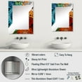 thumbnail image 4 of Designart "Jeweled Grotto with Geode Tiles" Stone Geode Oversized Wall Mirror - Traditional Landscapes Entryway Big Wall Mirror - Multiple Color Options, 4 of 6