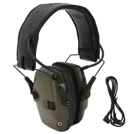 2024 Walker Electronic Earmuffs Noise Cancellation Folding Hearing Protection Adjustable Earmuffs Green p