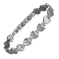thumbnail image 6 of Wollet Heart Stainless Steel Magnetic Anklets for Women,9-10.23'',  Health Gift for Mom Wife Daughter, Width:0.43'', 6 of 7