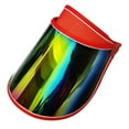 thumbnail image 2 of Chapeau Visières pour Protection UV, Visière Visière pour Femmes Hommes Randonnée Rouge, 2 of 6