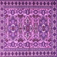 thumbnail image 1 of Ahgly Company Indoor Square Persian Purple Traditional Area Rugs, 4' Square, 1 of 4
