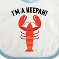 thumbnail image 4 of Inktastic Lobster Funny Im a Keepah Boys or Girls Baby Bib, 4 of 4