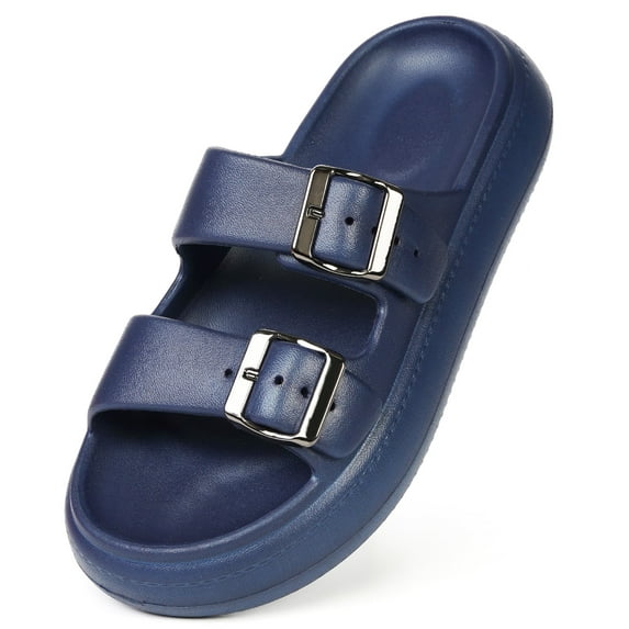 Women Men Adjustable Sandals Pillow Slippers Quick Drying Shower Slippers Cushion Sandals Indoor Outdoor