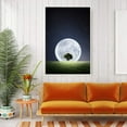 thumbnail image 2 of IDEA4WALL Framed Canvas Wall Art for Living Room, Bedroom Moon with Bright Canvas Prints for Modern Home Decoration Ready to Hang, 2 of 4