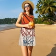thumbnail image 3 of Fotbe Basketball Shot Vestido de Verano sin Mangas para Mujer – Vestido Midi Línea A, Estilo Camiseta Floral, Vestido Playero Casual y Fluido, 3 of 7