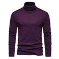 thumbnail image 1 of Camisa básica de cuello alto de cachemira CVC para hombre Uso versátil Diseño elegante Fácil de mantener, 1 of 6