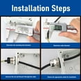 thumbnail image 3 of Stainless Steel Water Proof Cable Gland, Seal Sleeve Adjustable Cable Gland Protector Versatile  for Control Motors, 3 of 7