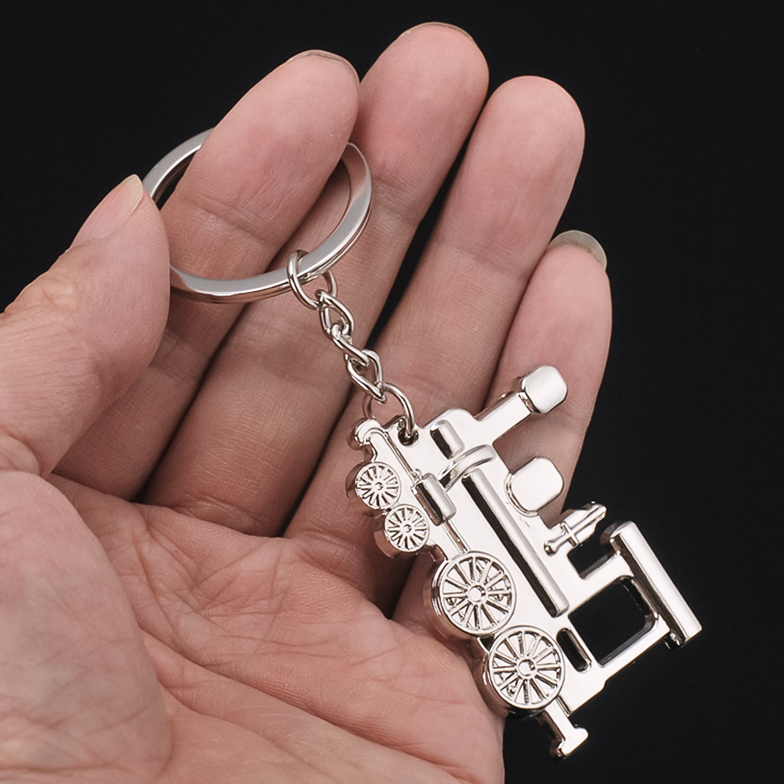 Heart Crystal Rhinestone Handbag Charm Pendant Bag Keyring Key Chain Ring  fQ xh