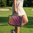 thumbnail image 3 of COEQINE Quilted Golf Cart Seat Cover, Folds Like a Bag with Handle for Easy Carry, Universal Fit 51.2"x30.3" for EZGO Yamaha Club Car 2-Seaters, 4 Pockets, Highland Cow Floral Colorful, 3 of 8